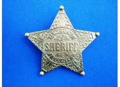Hvězda Šerif zlatá průměr 7cm